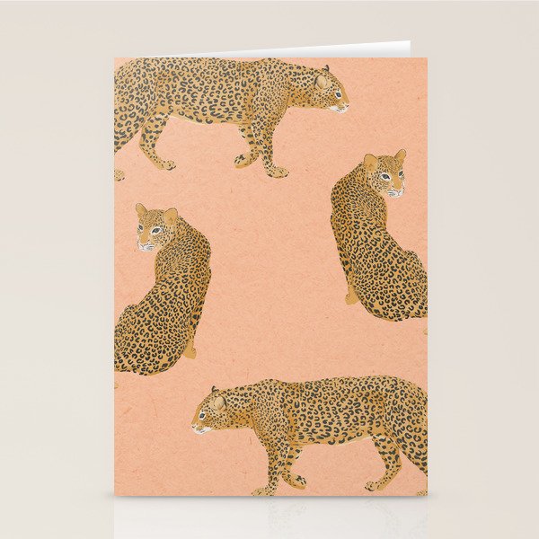 sunset leopards Stationery Card Gallery Image 2