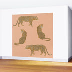 sunset leopards Wall Mural Gallery Image 2