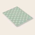 Bows & Ribbons Pattern XXVII Sage Green Notebook Gallery Image 3