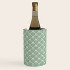 Bows & Ribbons Pattern XXVII Sage Green Wine Chiller Gallery Image 3