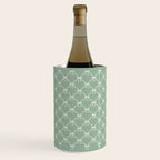 Bows & Ribbons Pattern XXVII Sage Green Wine Chiller Gallery Image 1