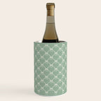 Bows & Ribbons Pattern XXVII Sage Green Wine Chiller Gallery Image 2