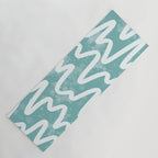 Squiggles . Turquoise Yoga Mat Gallery Image 1