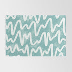 Squiggles . Turquoise Rug Gallery Image 2