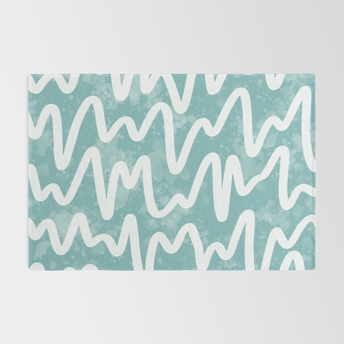 Squiggles . Turquoise Rug Gallery Image 2