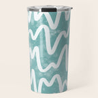 Squiggles . Turquoise Travel Mug Gallery Image 1