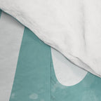 Squiggles . Turquoise Comforter Gallery Image 4