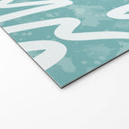 Squiggles . Turquoise Welcome Mat Gallery Image 2