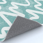 Squiggles . Turquoise Rug Gallery Image 4
