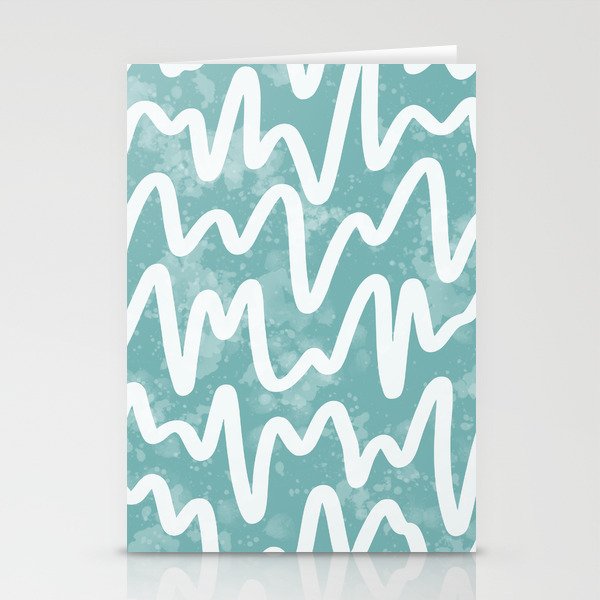 Squiggles . Turquoise Stationery Card Gallery Image 2
