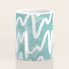 Squiggles . Turquoise Coffee Mug Gallery Image 4