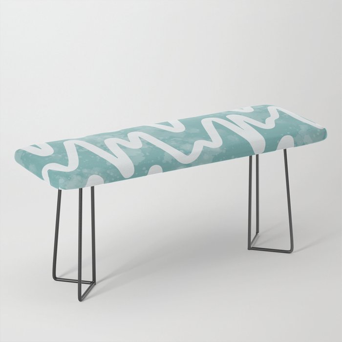 Squiggles . Turquoise Bench Gallery Image 1