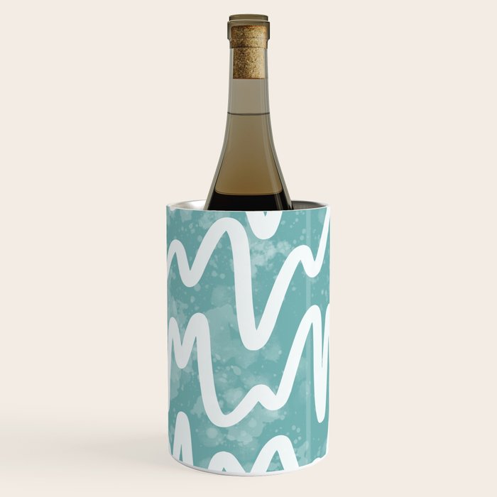Squiggles . Turquoise Wine Chiller Gallery Image 1