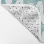 Squiggles . Turquoise Bath Mat Gallery Image 2
