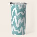 Squiggles . Turquoise Travel Mug Gallery Image 3