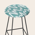 Squiggles . Turquoise Stool Gallery Image 2