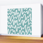 Squiggles . Turquoise Wall Mural Gallery Image 2