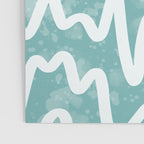 Squiggles . Turquoise Poster Gallery Image 3