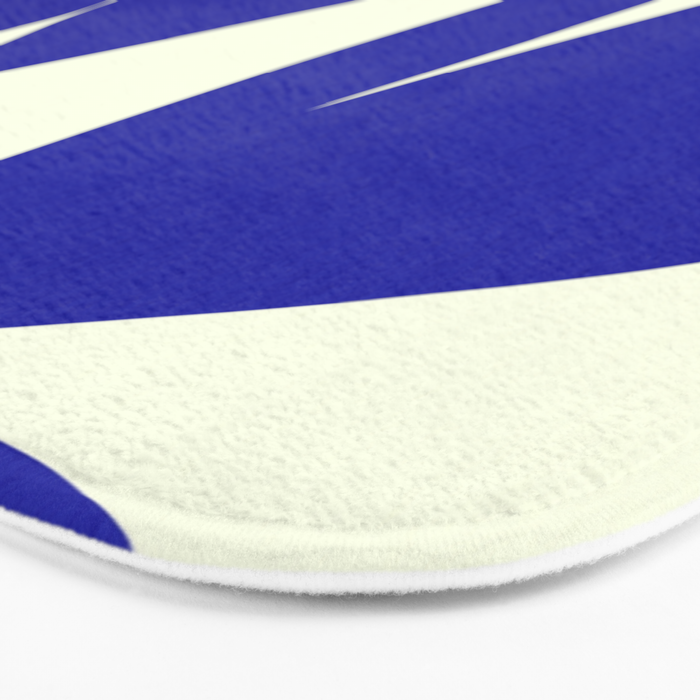 Abstract-botanical 17 blue Bath Mat Gallery Image 3