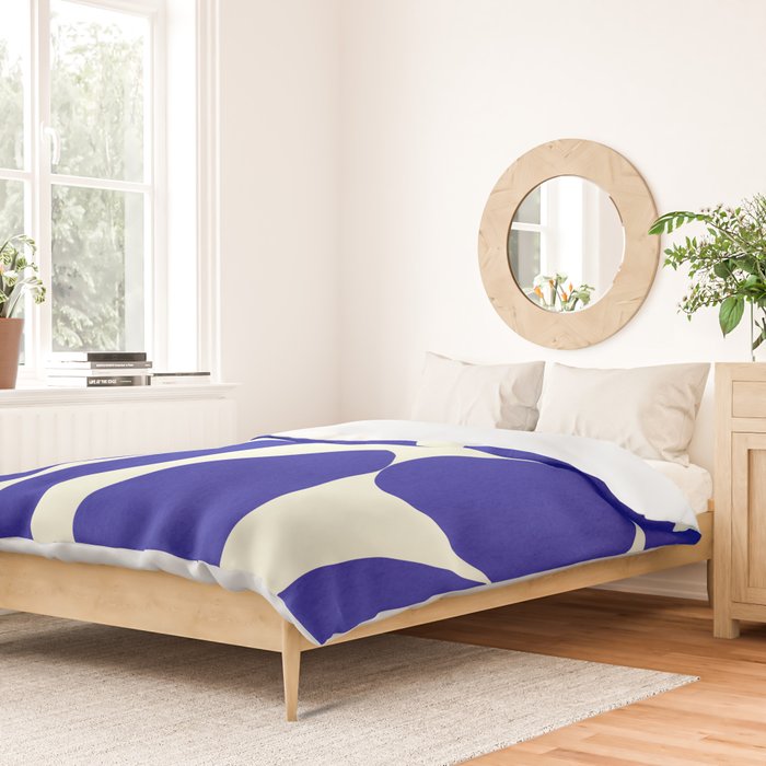 Abstract-botanical 17 blue Duvet Cover Gallery Image 2