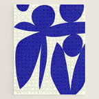 Abstract-botanical 17 blue Jigsaw Puzzle Gallery Image 1
