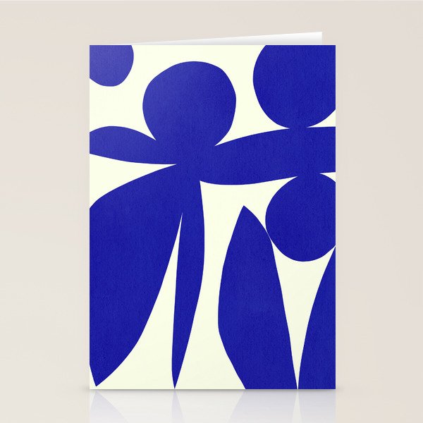 Abstract-botanical 17 blue Stationery Card Gallery Image 2