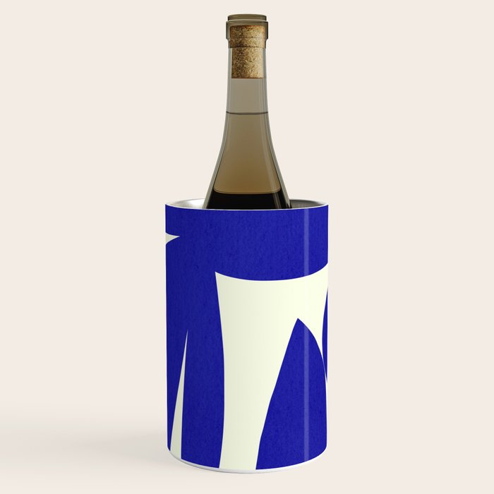 Abstract-botanical 17 blue Wine Chiller Gallery Image 1