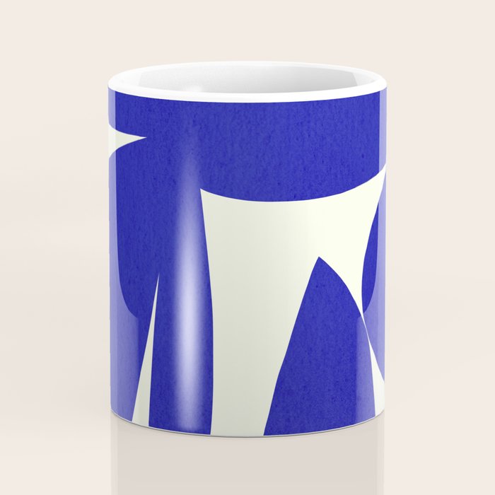 Abstract-botanical 17 blue Coffee Mug Gallery Image 4