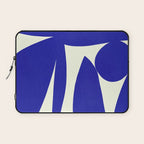 Abstract-botanical 17 blue Laptop Sleeve Gallery Image 1