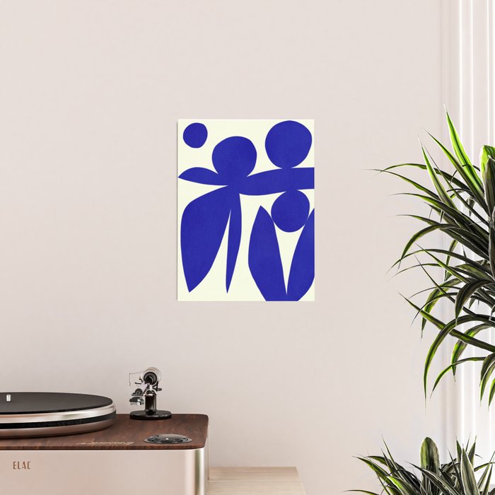 Abstract-botanical 17 blue Poster Gallery Image 2