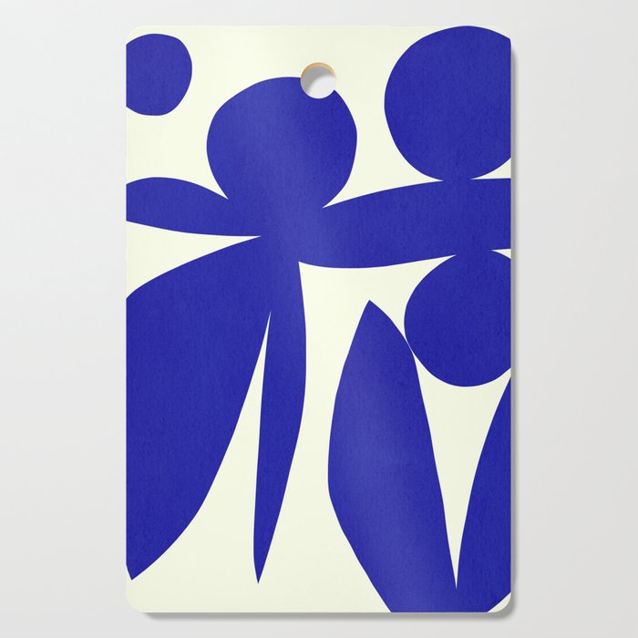 Abstract-botanical 17 blue Cutting Board Gallery Image 1