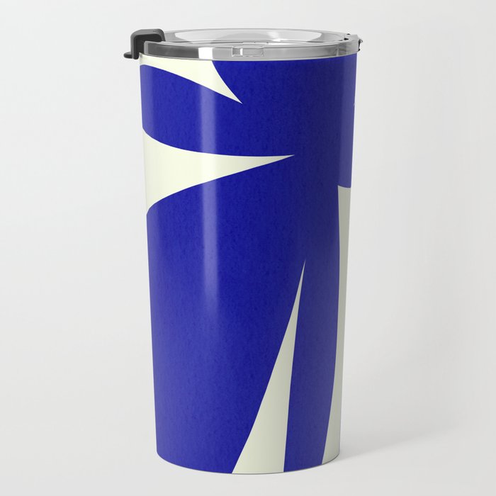 Abstract-botanical 17 blue Travel Mug Gallery Image 3