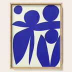 Abstract-botanical 17 blue Serving Tray Gallery Image 1