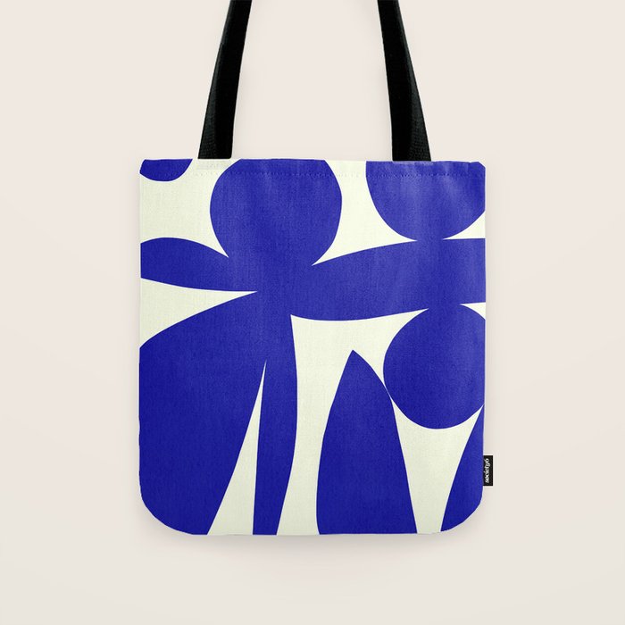Abstract-botanical 17 blue Tote Bag Gallery Image 1
