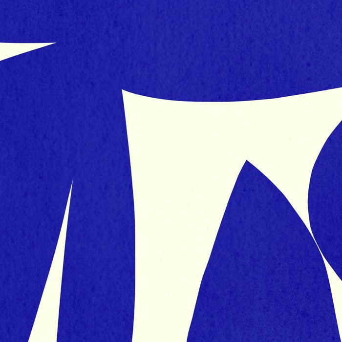 Abstract-botanical 17 blue Coffee Mug Gallery Image 2