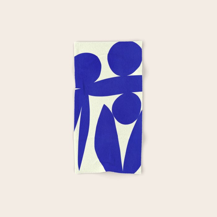 Abstract-botanical 17 blue Bath Towel Gallery Image 1