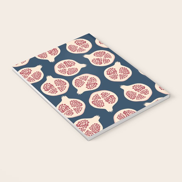 Pomegranate Fruit Navy Blue Notebook Gallery Image 3