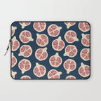 Pomegranate Fruit Navy Blue Laptop Sleeve Gallery Image 1