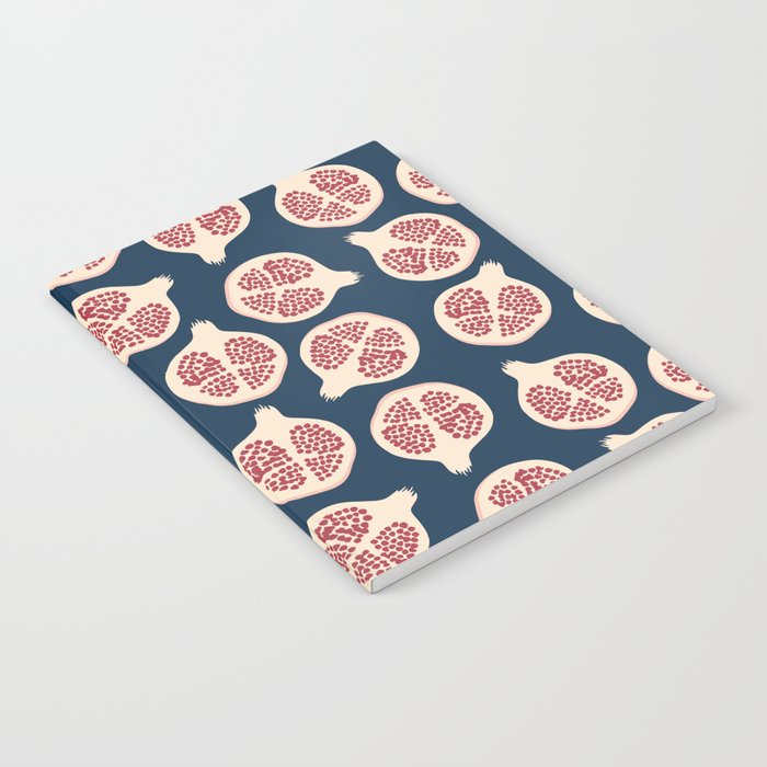 Pomegranate Fruit Navy Blue Notebook Gallery Image 2
