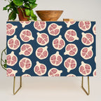 Pomegranate Fruit Navy Blue Credenza Gallery Image 1
