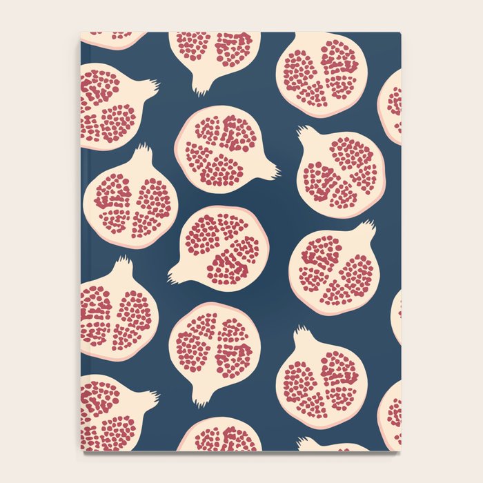 Pomegranate Fruit Navy Blue Notebook Gallery Image 4
