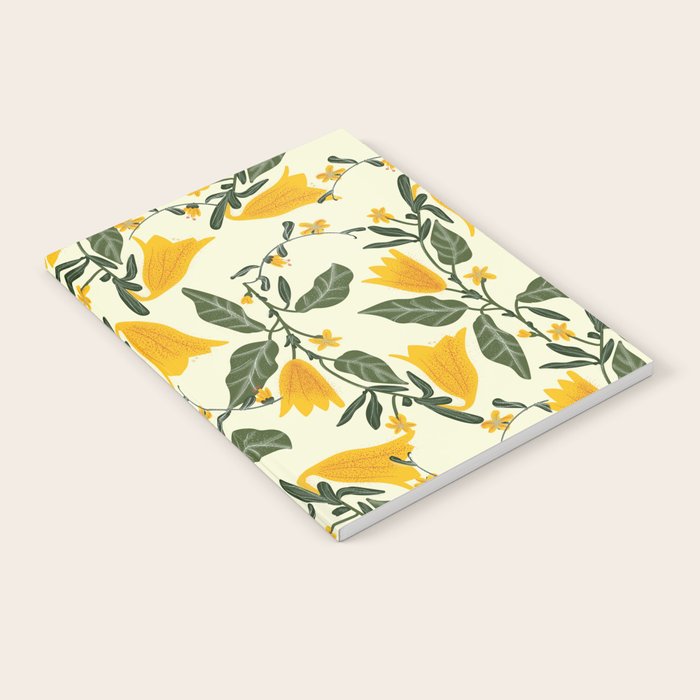 Yellow Bright Flower Pattern Notebook Gallery Image 2