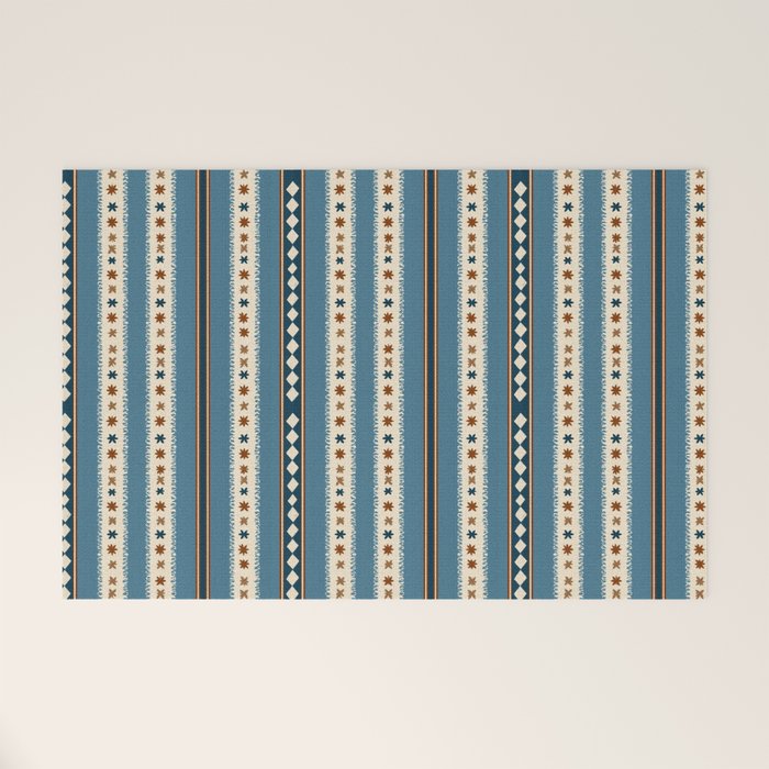 Vintage Woven Stripe - Cozy Heirloom Welcome Mat Gallery Image 1