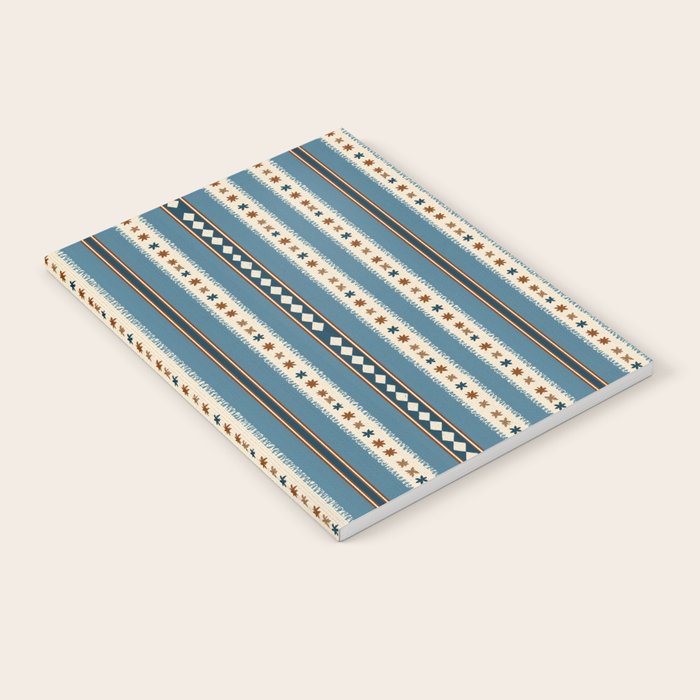 Vintage Woven Stripe - Cozy Heirloom Notebook