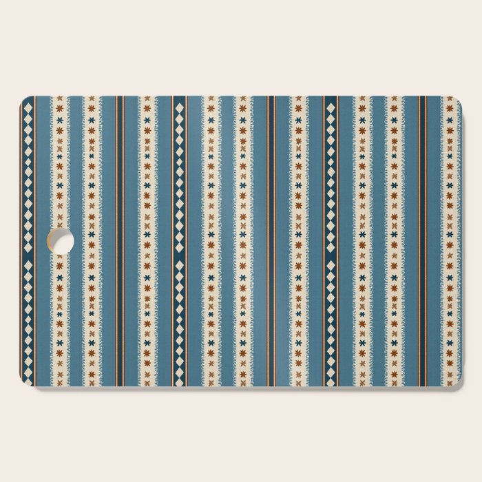 Vintage Woven Stripe - Cozy Heirloom Cutting Board Gallery Image 1