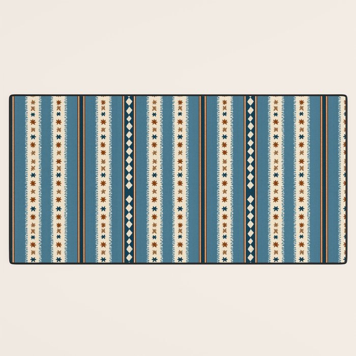 Vintage Woven Stripe - Cozy Heirloom Desk Mat Gallery Image 3
