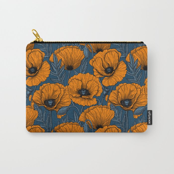 Orange poppies Carry All Pouch Gallery Image 1