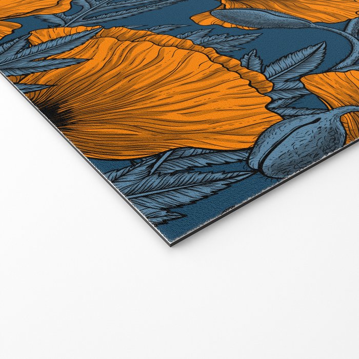 Orange poppies Welcome Mat Gallery Image 2