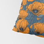 Orange poppies Pillow Sham Gallery Image 4