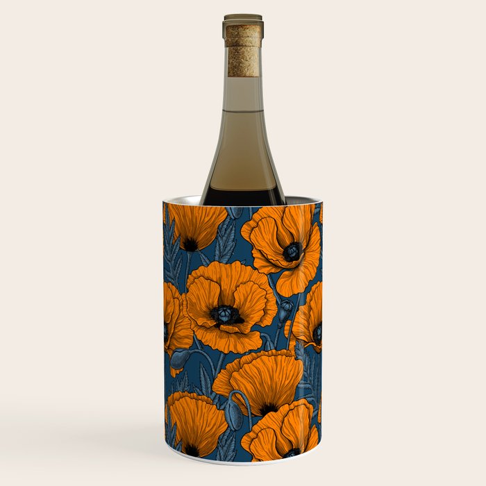 Orange poppies Wine Chiller Gallery Image 1